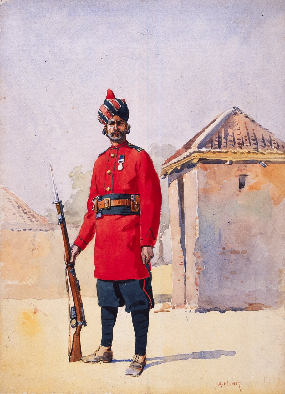 Soldier of the 22nd Punjabis Awan of Shahpur (illustration for 