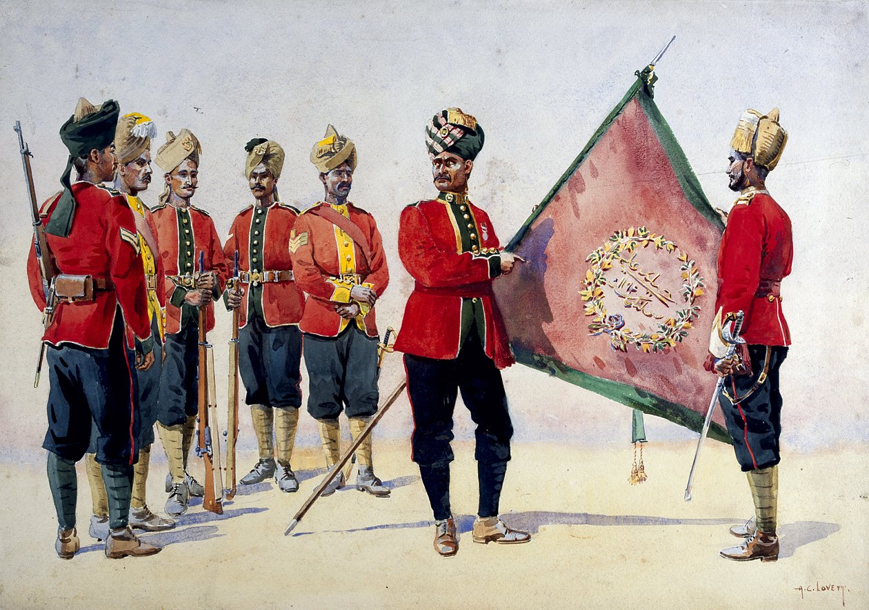 Soldiers of the Carnatic Infantry (illustration for 