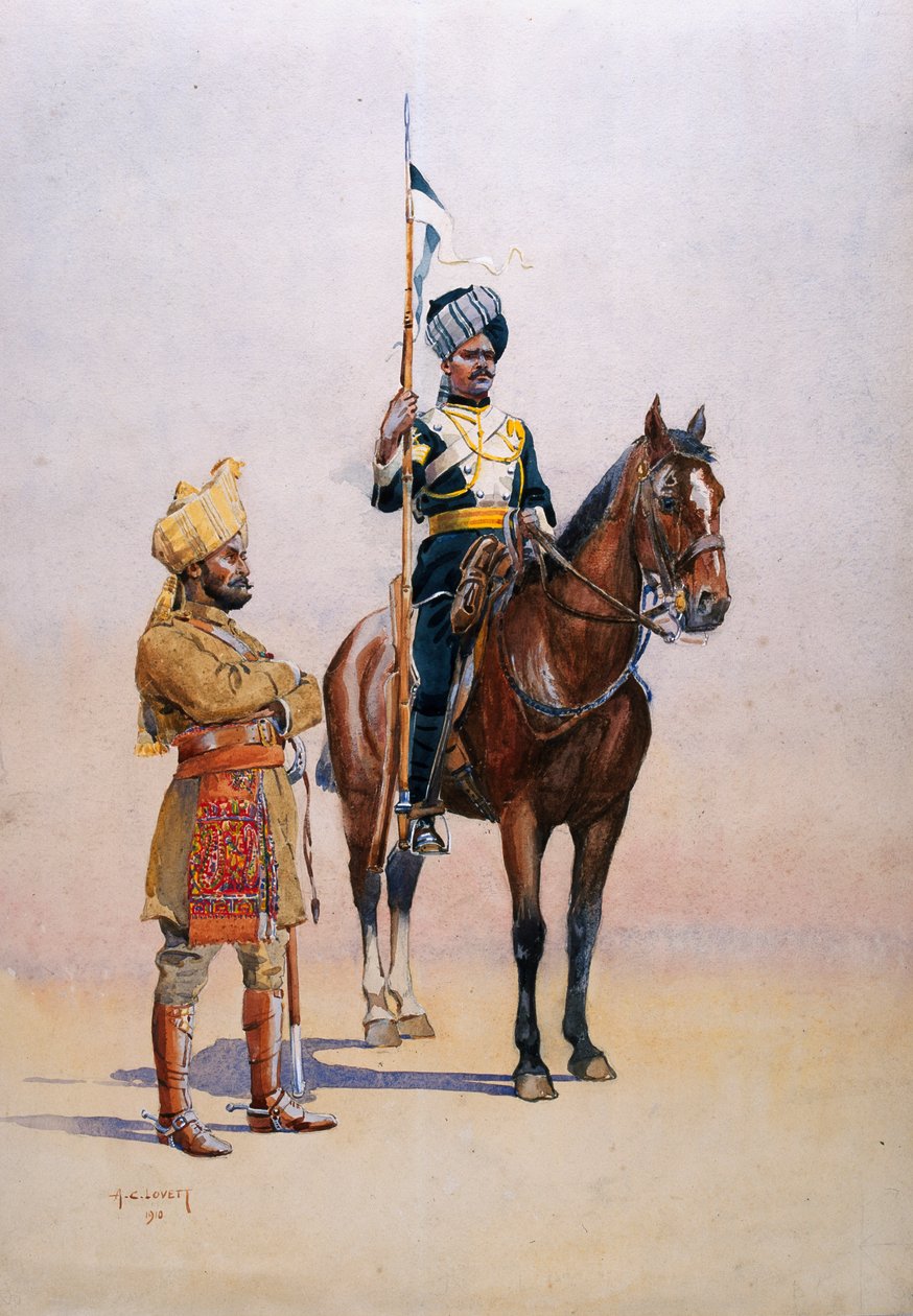 Soldiers of the Mysore Transport Corps, illustration from 