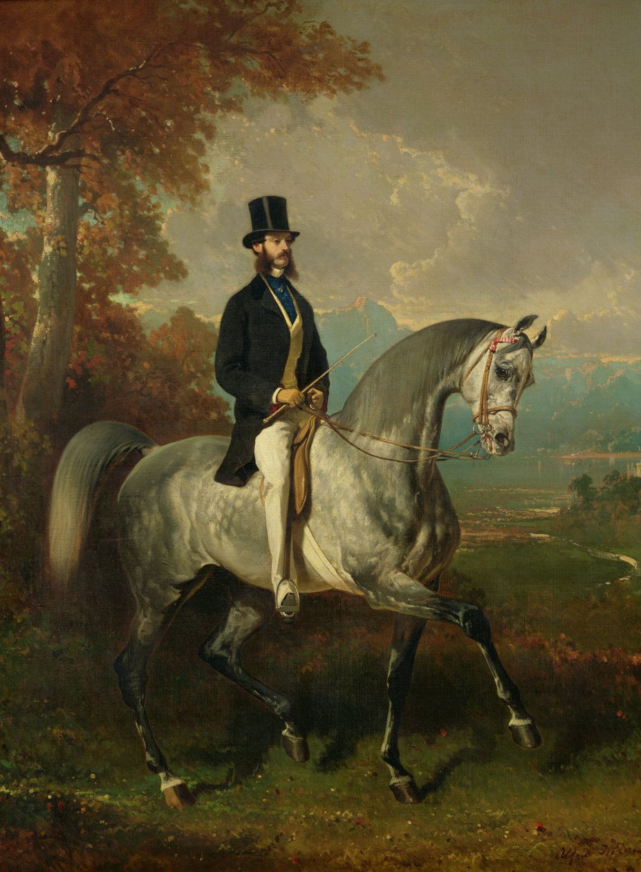 Count Alfred de Montgomery (1810-91) by Alfred Dedreux