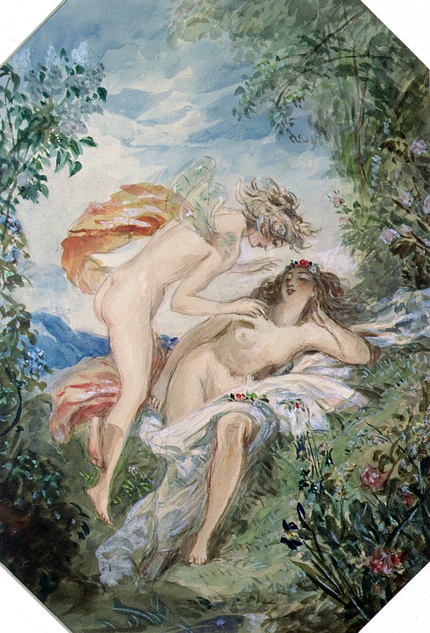 Flora and Zephyr by Alfred Edward Chalon