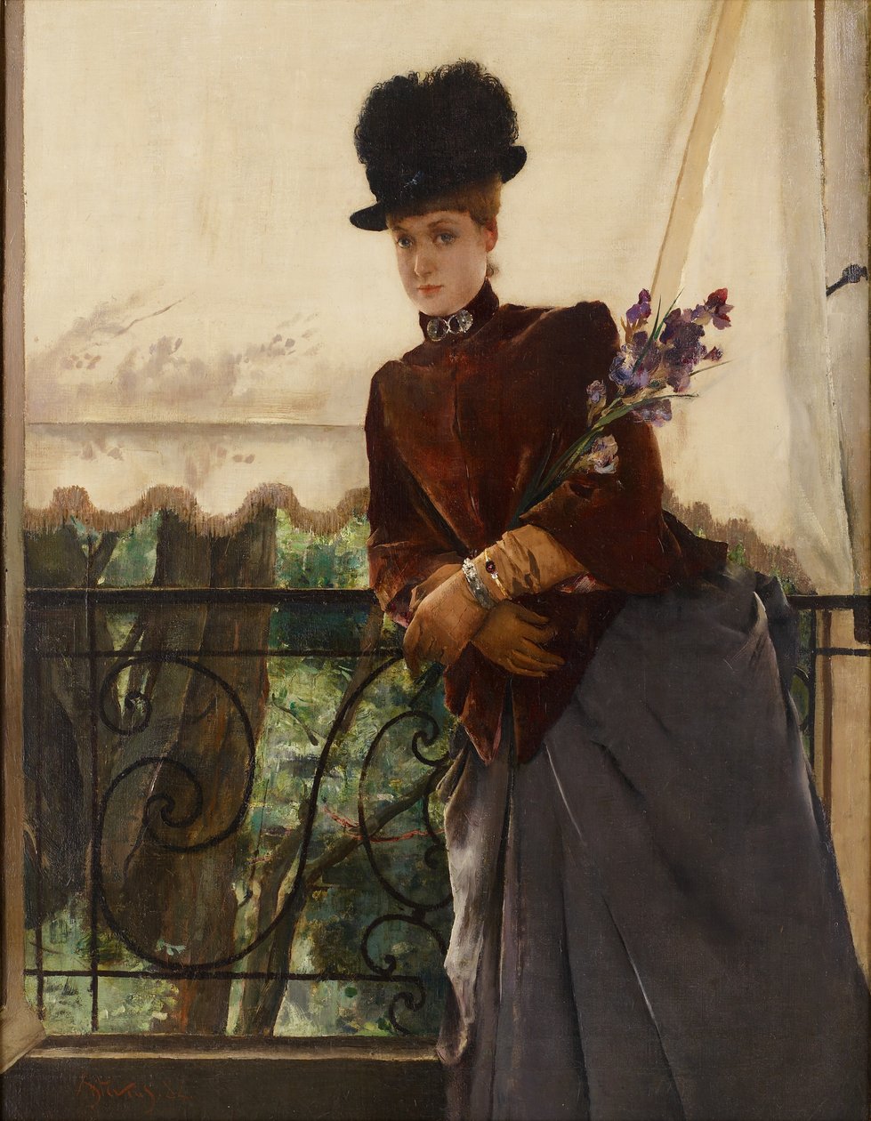 Portrait of Mademoiselle Dubois, 1884 by Alfred Emile Stevens