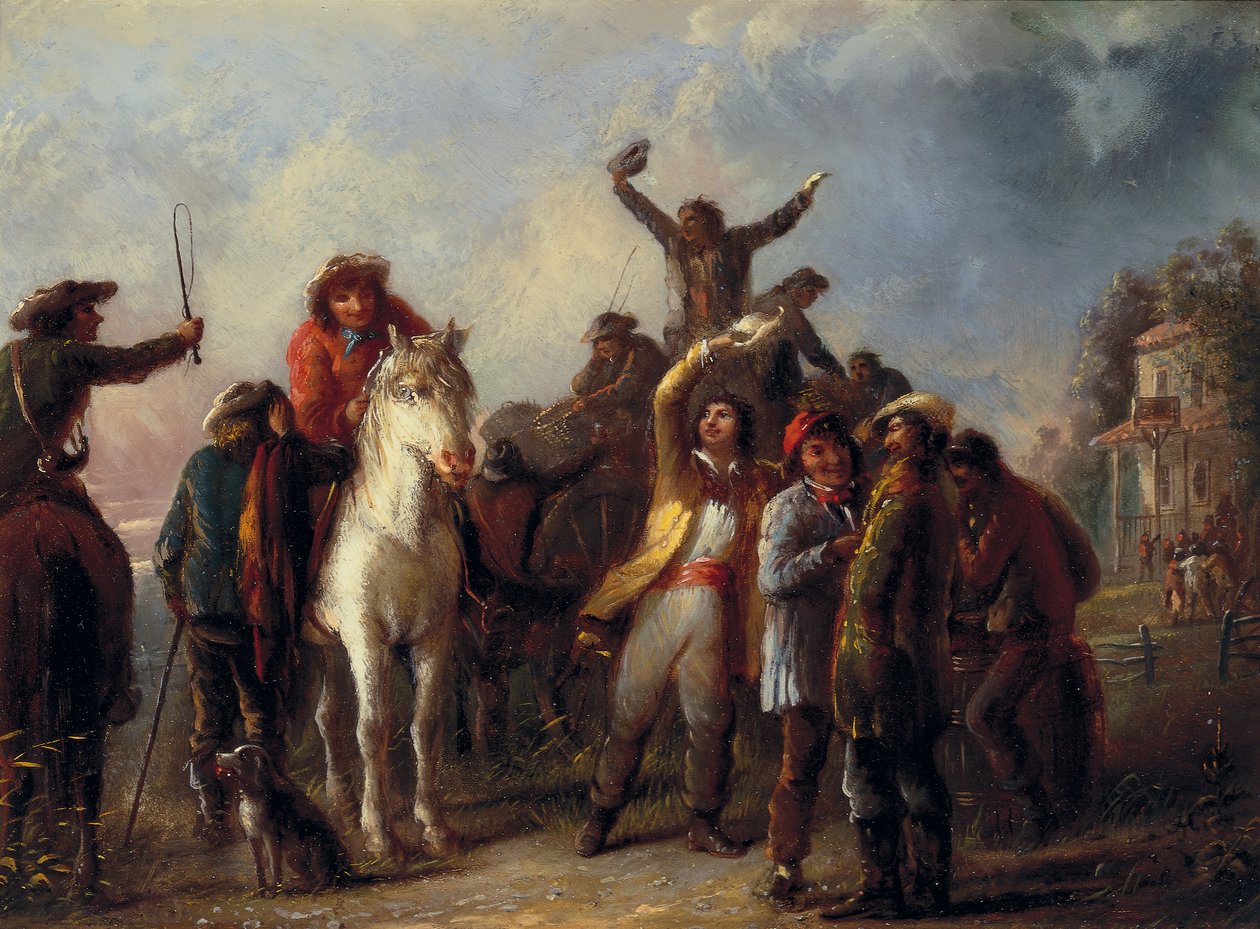 Election Scene, Catonsville, Baltimore County, c.1860 by Alfred Jacob Miller