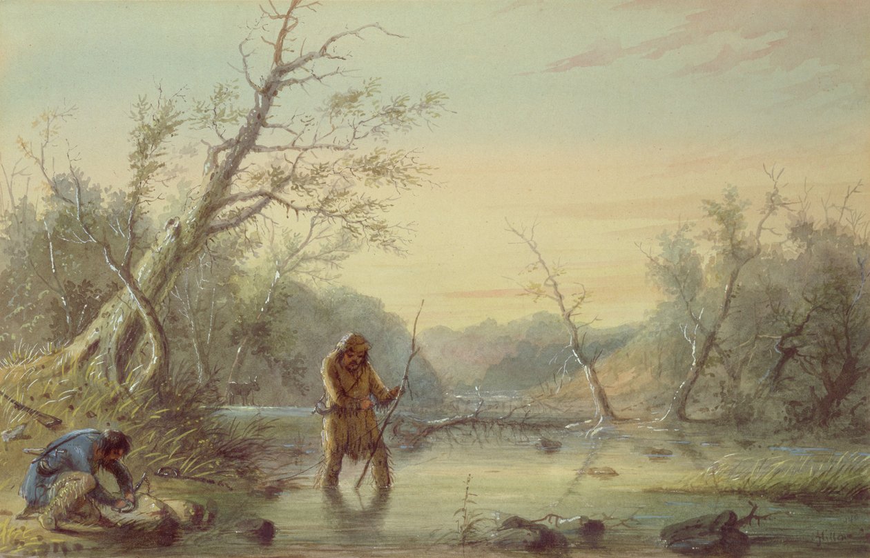 Trapping Beaver by Alfred Jacob Miller
