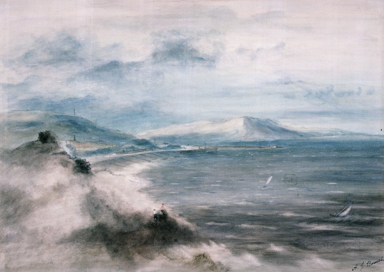 View Across a Bay by Alfred John Bowell
