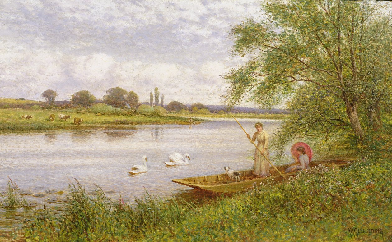 Ladies in a Punt by Alfred, Jr. Glendening