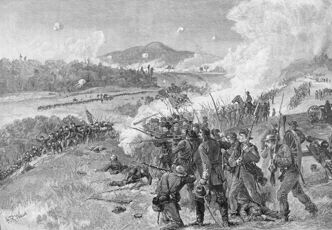 The Battle of Resaca, Georgia, May 14th 1864, illustration from 