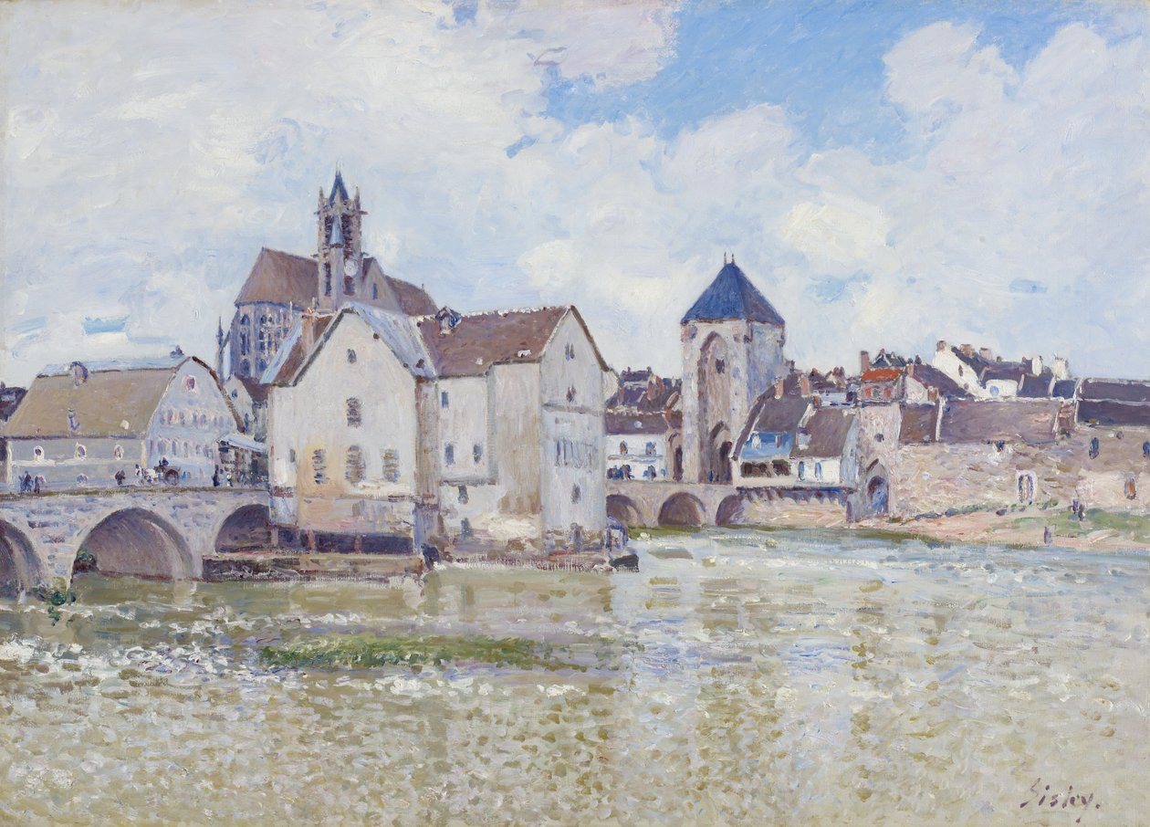 Le Pont de Moret, 1888 by Alfred Sisley