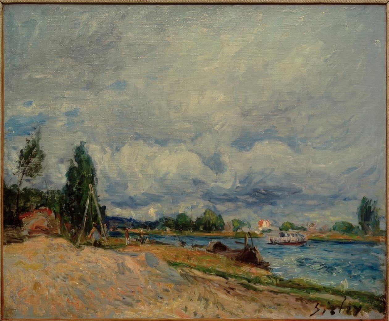 The Banks of the Loing by Alfred Sisley