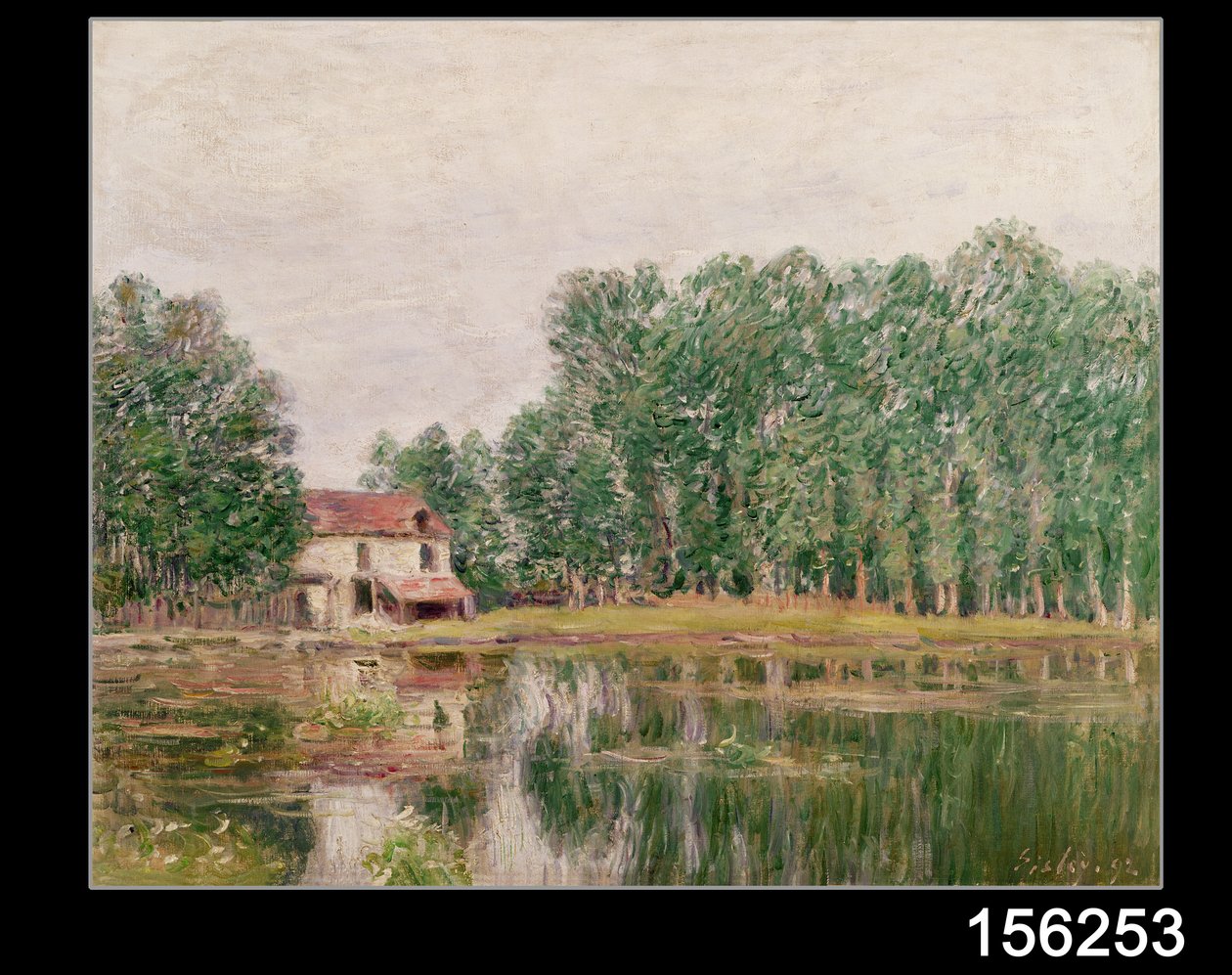 The Banks of the Canal at Moret-sur-Loing, 1892 by Alfred Sisley