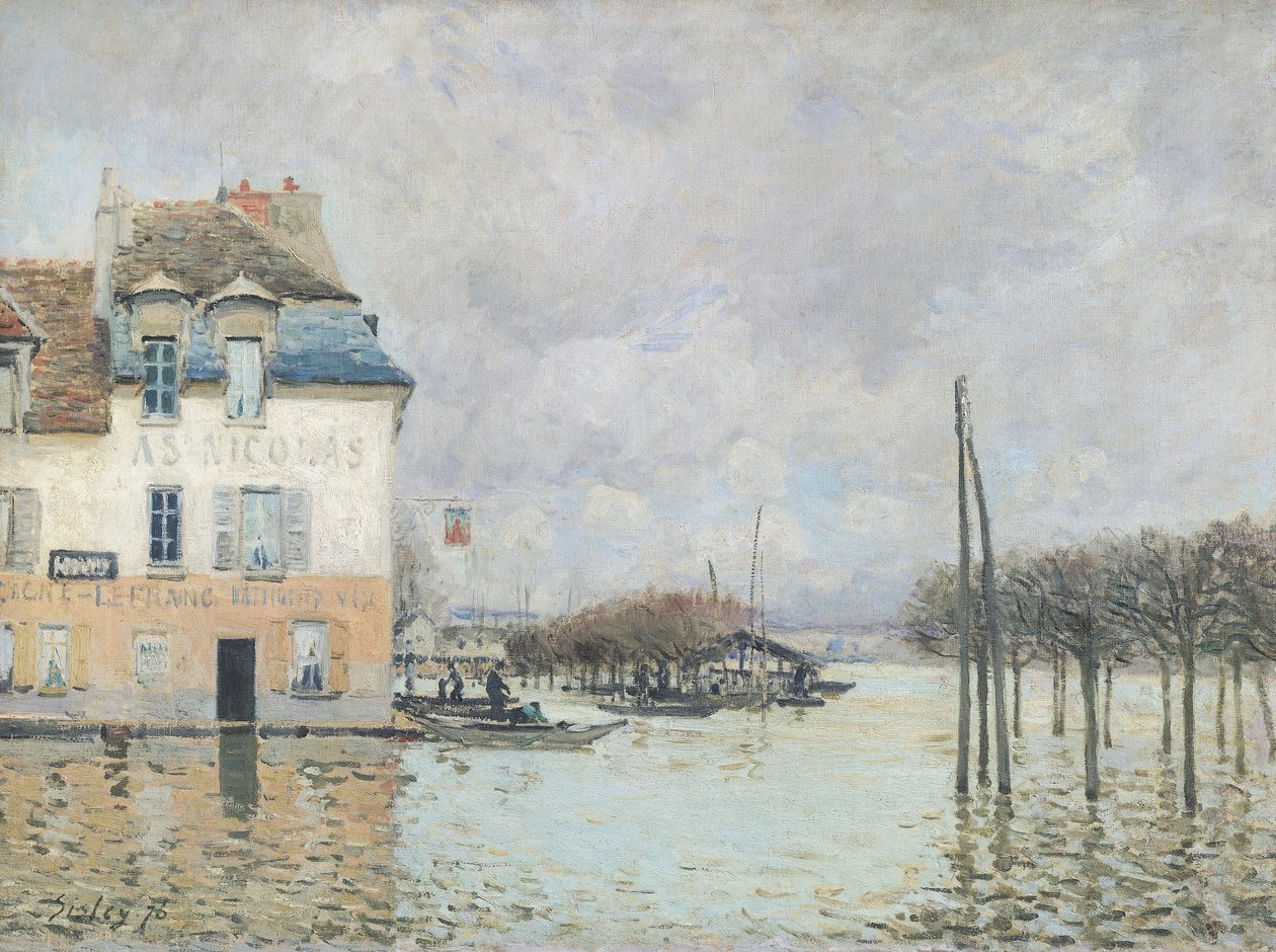 The Flood at Port-Marly, 1876 by Alfred Sisley