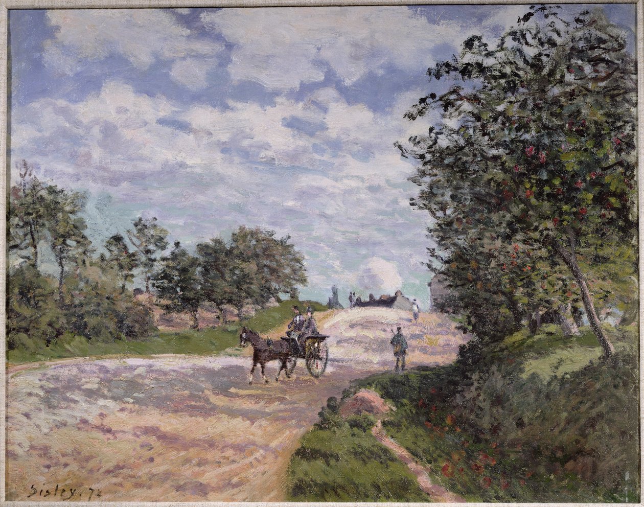 The Road from Mantes to Choisy le Roi, 1872 by Alfred Sisley
