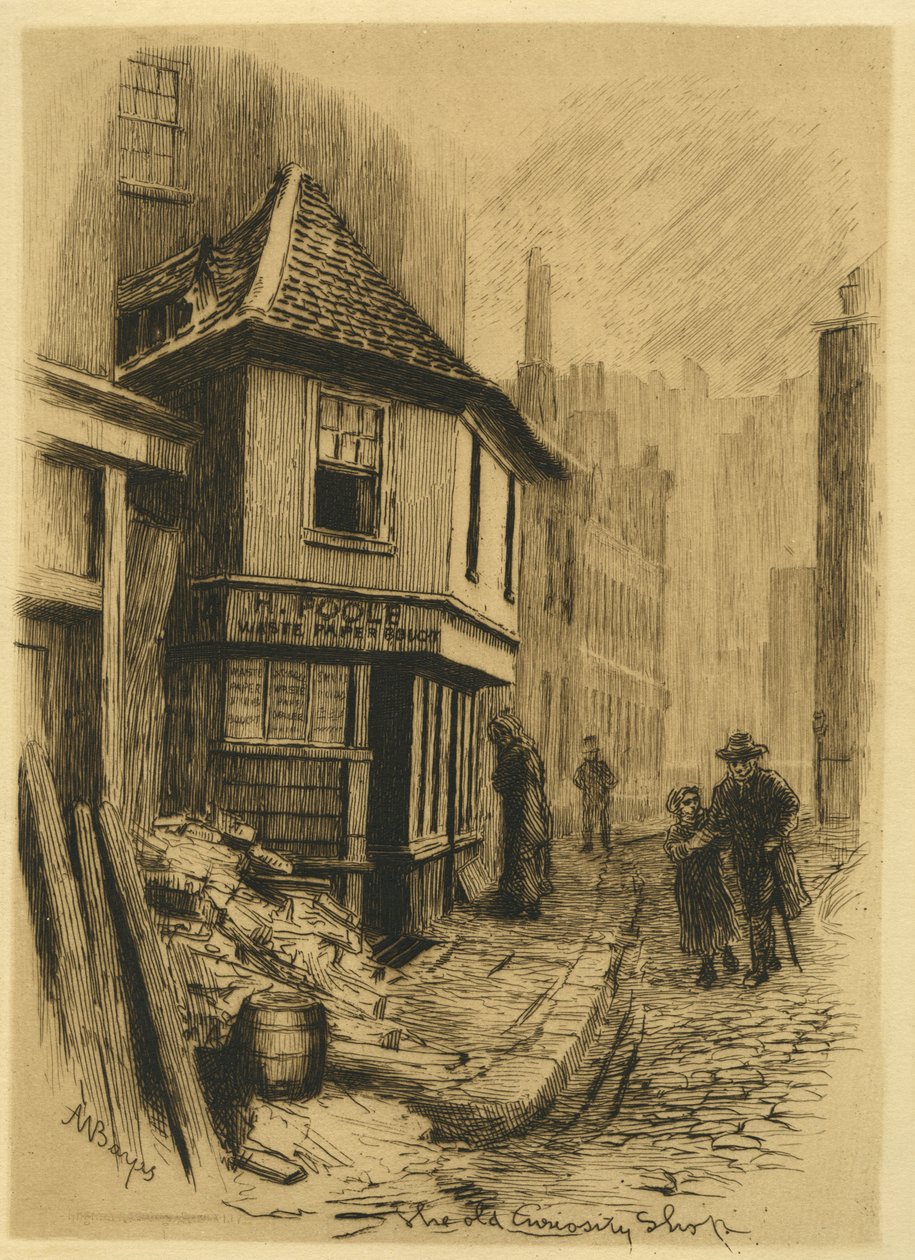 The Old Curiosity Shop, from English Etchings, vol. V, pl. 5 by Alfred Walter Bayes
