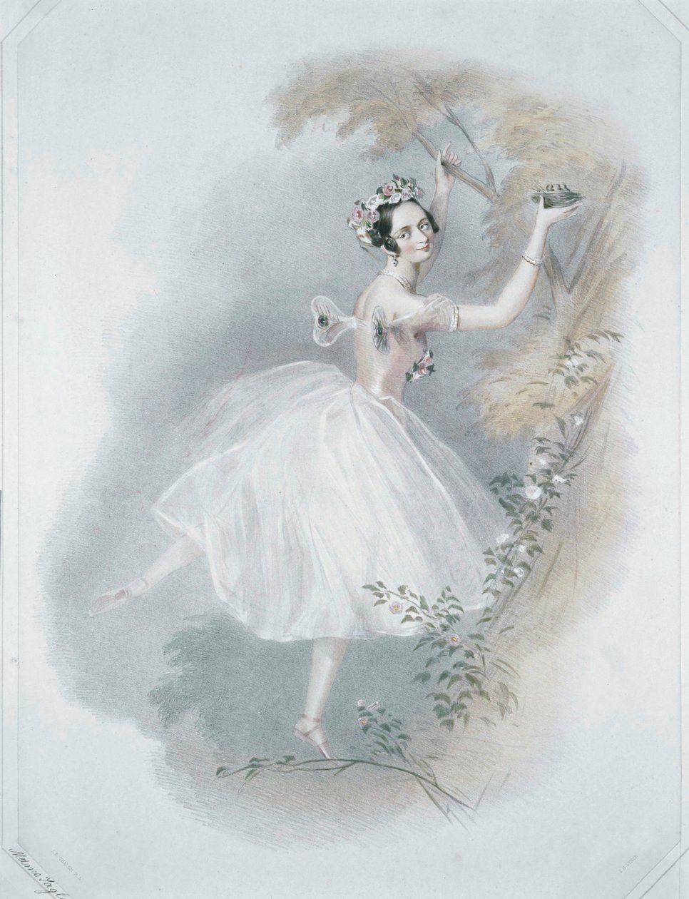 Marie Taglioni, Most Famous Ballerina by Alfred Edward Chalon