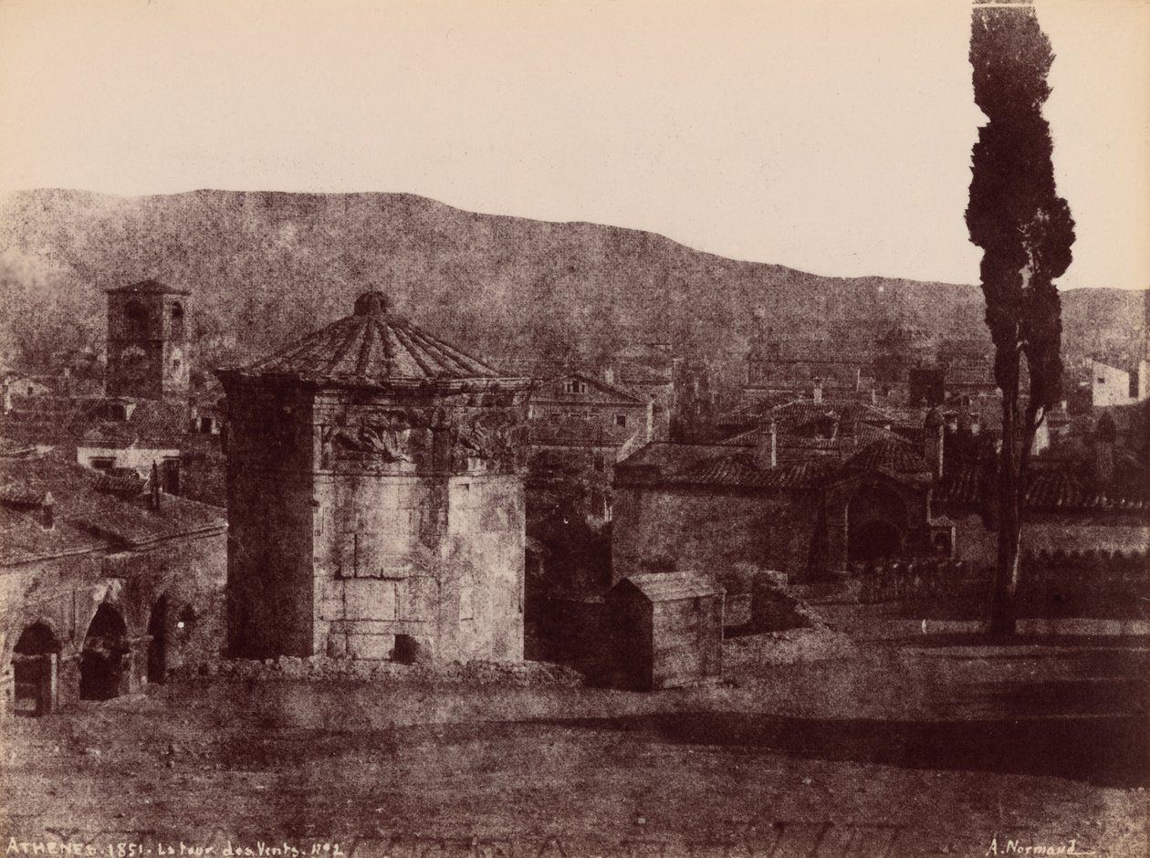 The Tower of the Winds, Athens, 1851 by Alfred Nicolas Normand