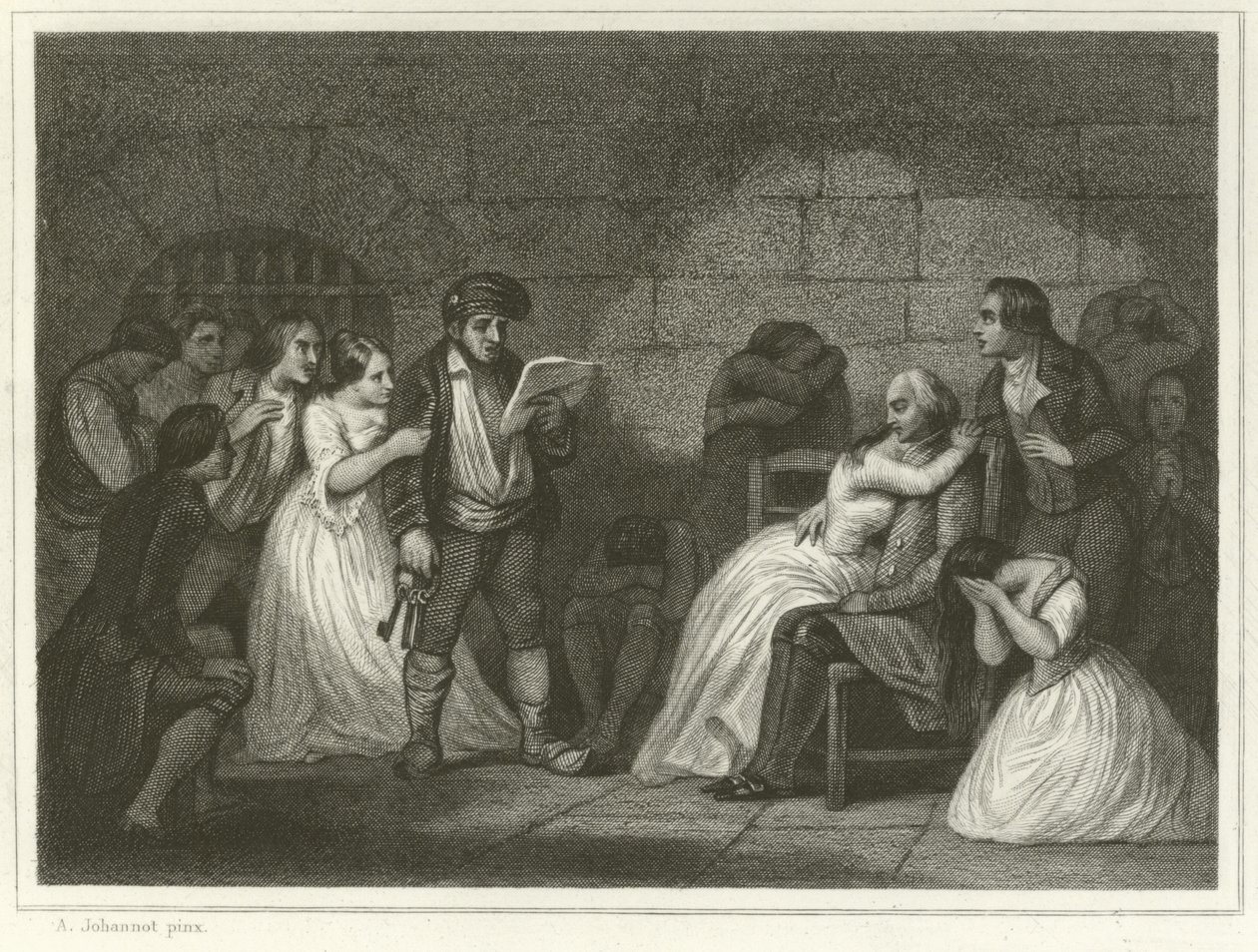 Call of the Convicted by Alfred (after) Johannot