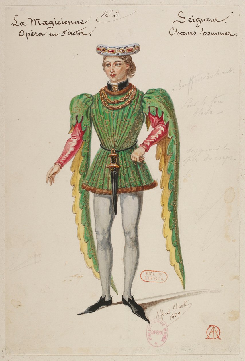 La Magicienne - Costume Designs by Alfred Albert - Seigneur, Men