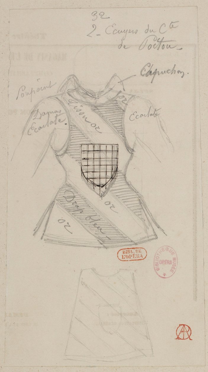 The Sorceress - Costume Designs - Squires of the Count of Poitou by Alfred Albert