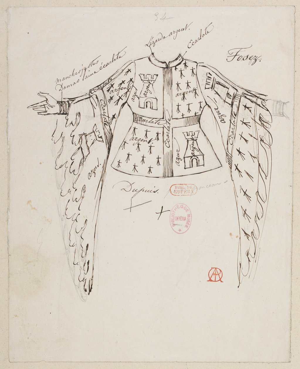 The Sorceress - Costume Designs - MM. Fosez, Dupuis, Ponceau by Alfred Albert
