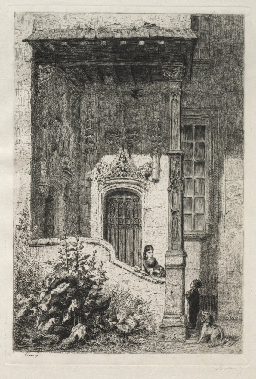 House Called the White Queen, Rue St. Hippolyte by Alfred Alexandre Delauney