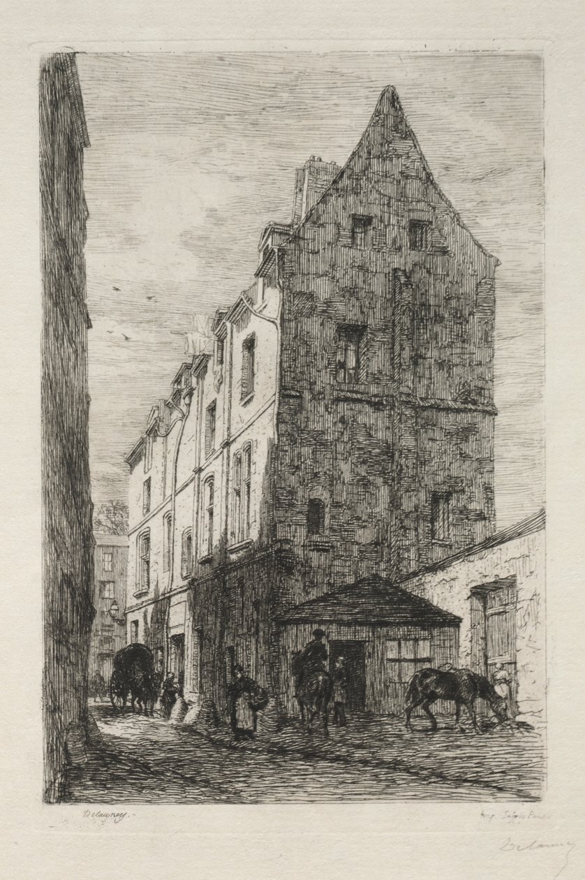 House Called the White Queen, Rue de Marmousets by Alfred Alexandre Delauney