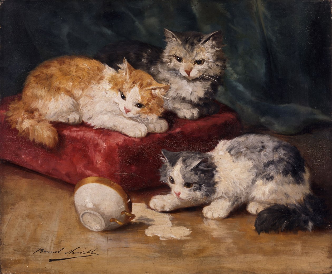The Cats by Alfred Brunel de Neuville