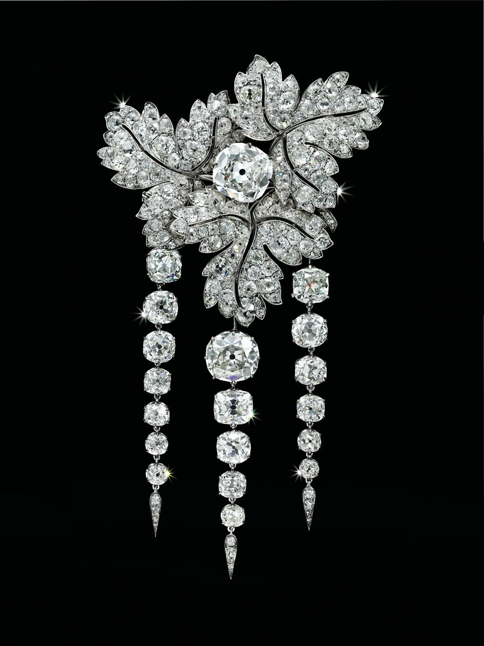 "Feuilles de Groseillier" Brooch, c.1855 by Alfred Bapst