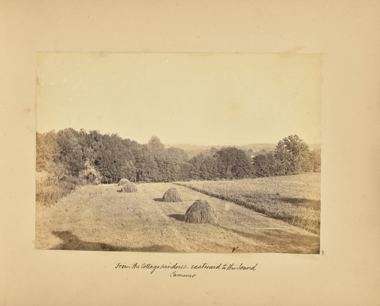 From the Cottage Windows - Eastward to the Sound - Summer by Alfred Booth