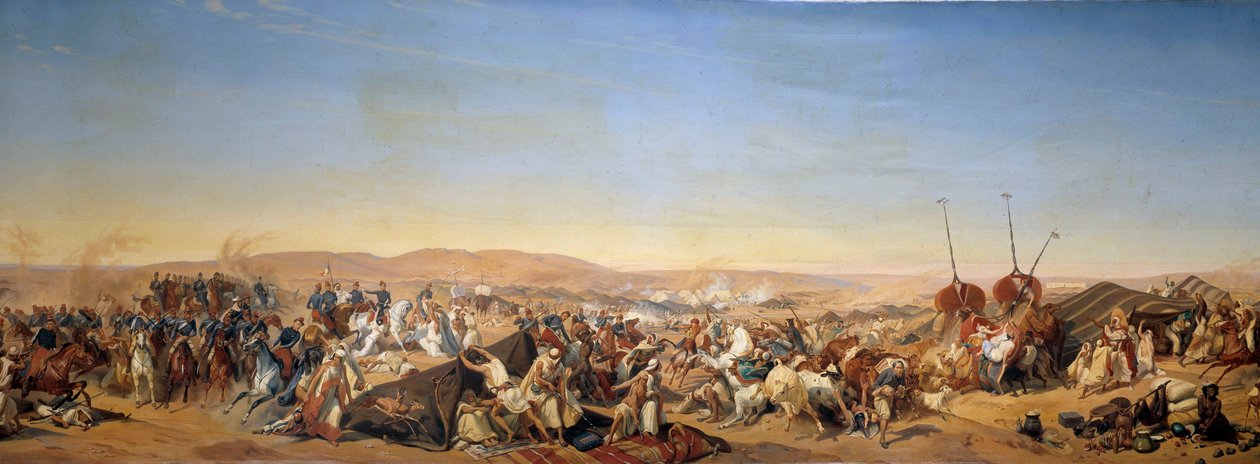 Conquest of Algeria (1830-1847): Capture of the Smalah of Abd el Kader by the Duke of Aumale in Taguin by Alfred Charles Ferdinand Decaen