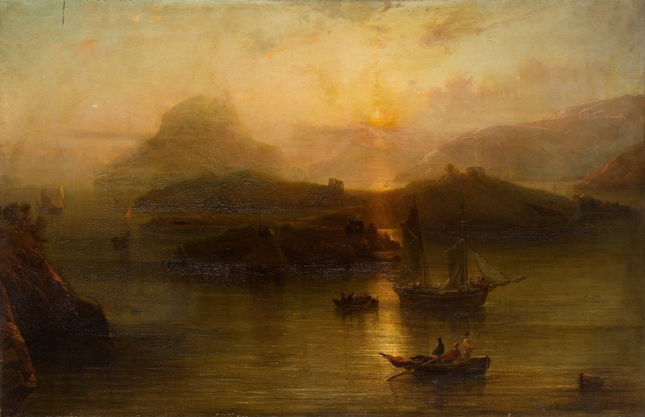 Wicklow Head and Blackrock Castle by Alfred Clint