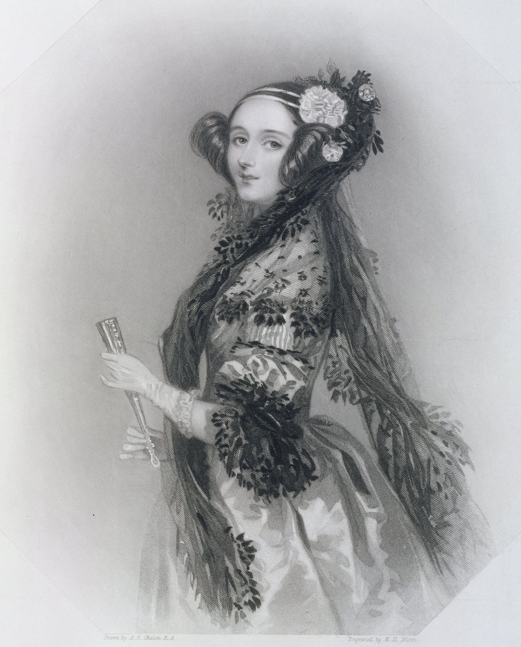 Augusta Ada King, Countess of Lovelace (1815-52) by Alfred Edward Chalon