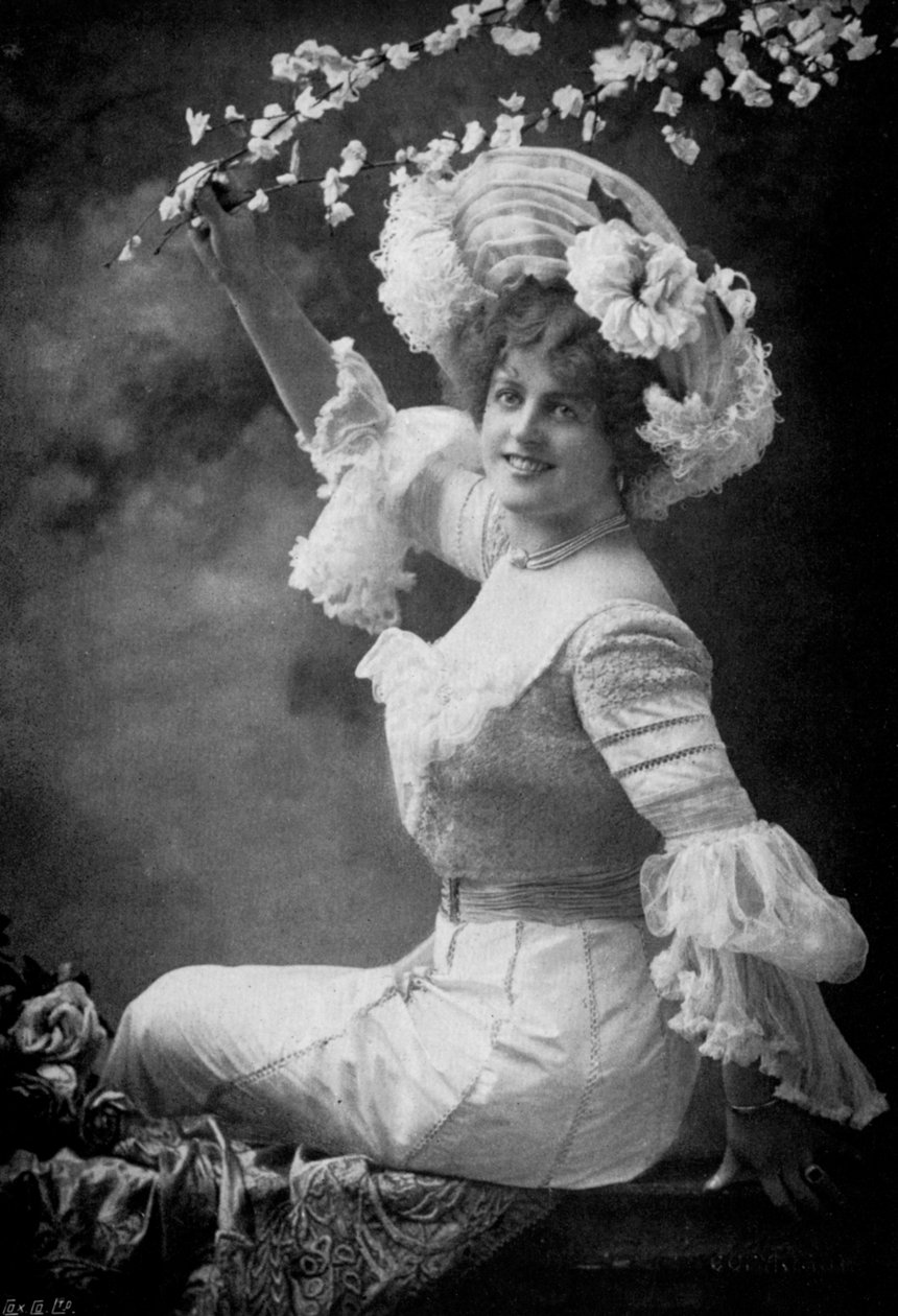 Marie Studholme, English theatre actress by Alfred Ellis and Walery