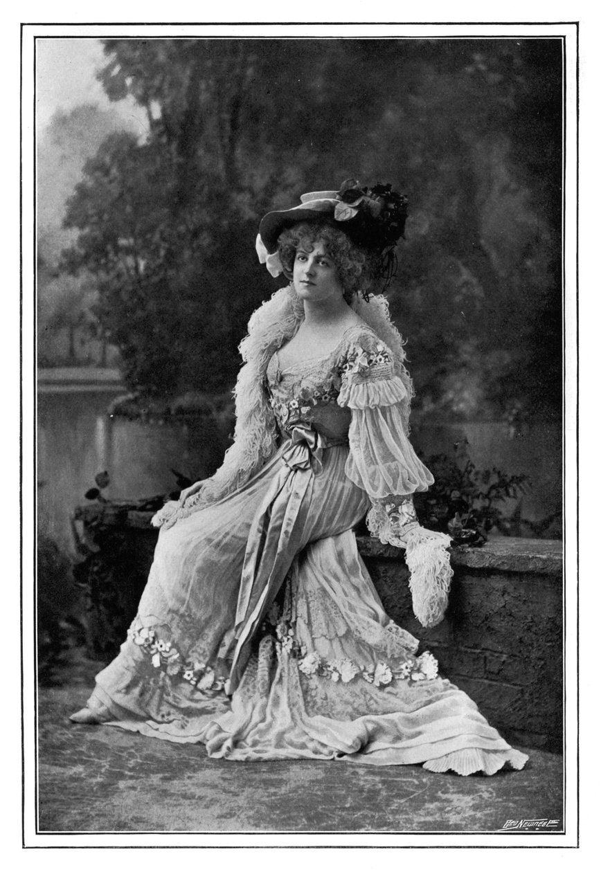 Marie Studholme, English theatre actress, 1901 by Alfred Ellis and Walery