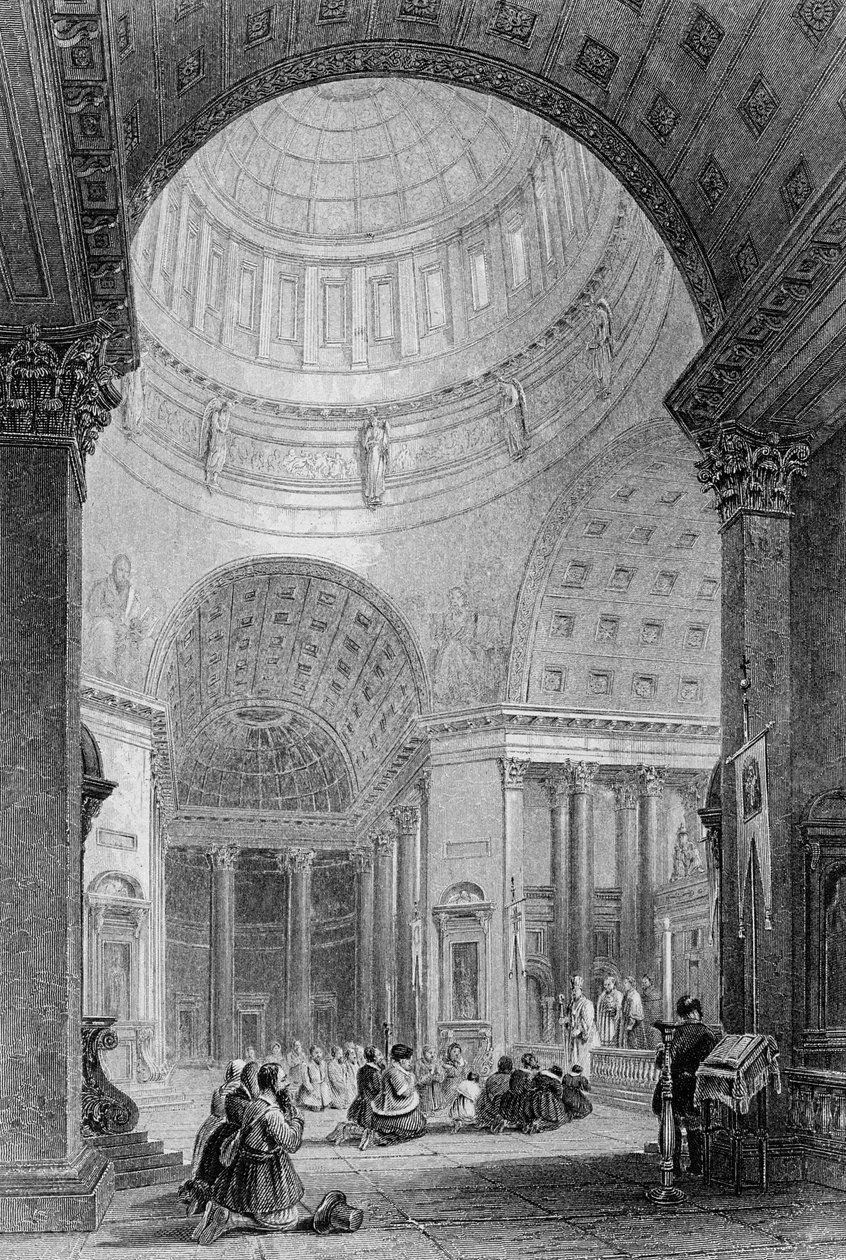 Interior of the Kazan Church by Alfred Gomersal Vickers