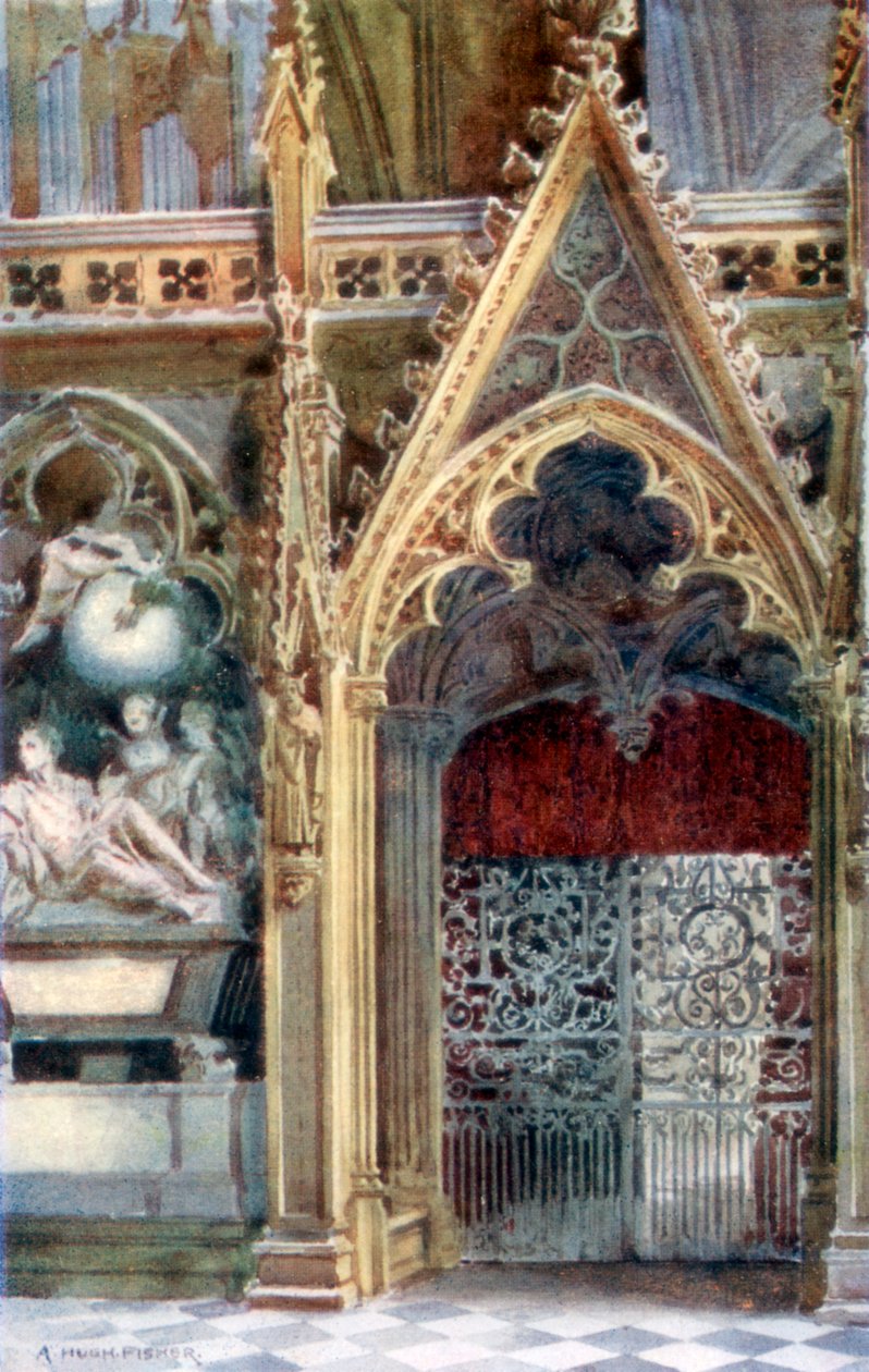 Entrance to the choir, Westminster Abbey, 1902 by Alfred Hugh Fisher