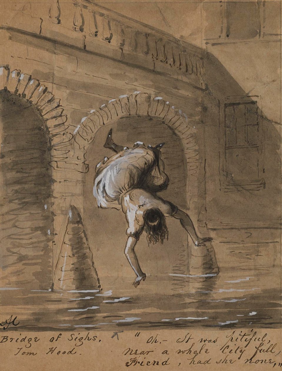 Bridge of Sighs by Alfred Jacob Miller