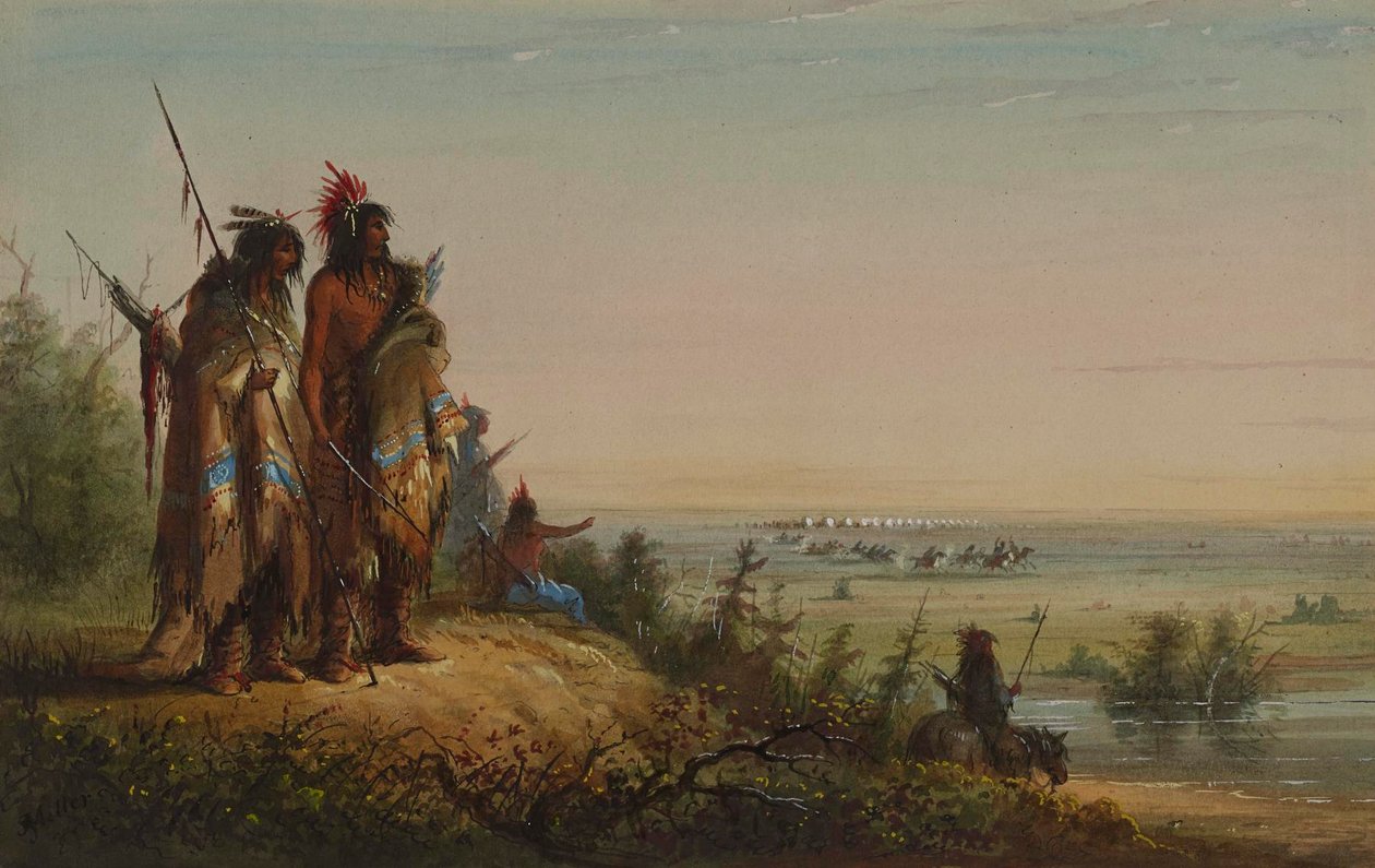 Crossing the Divide by Alfred Jacob Miller