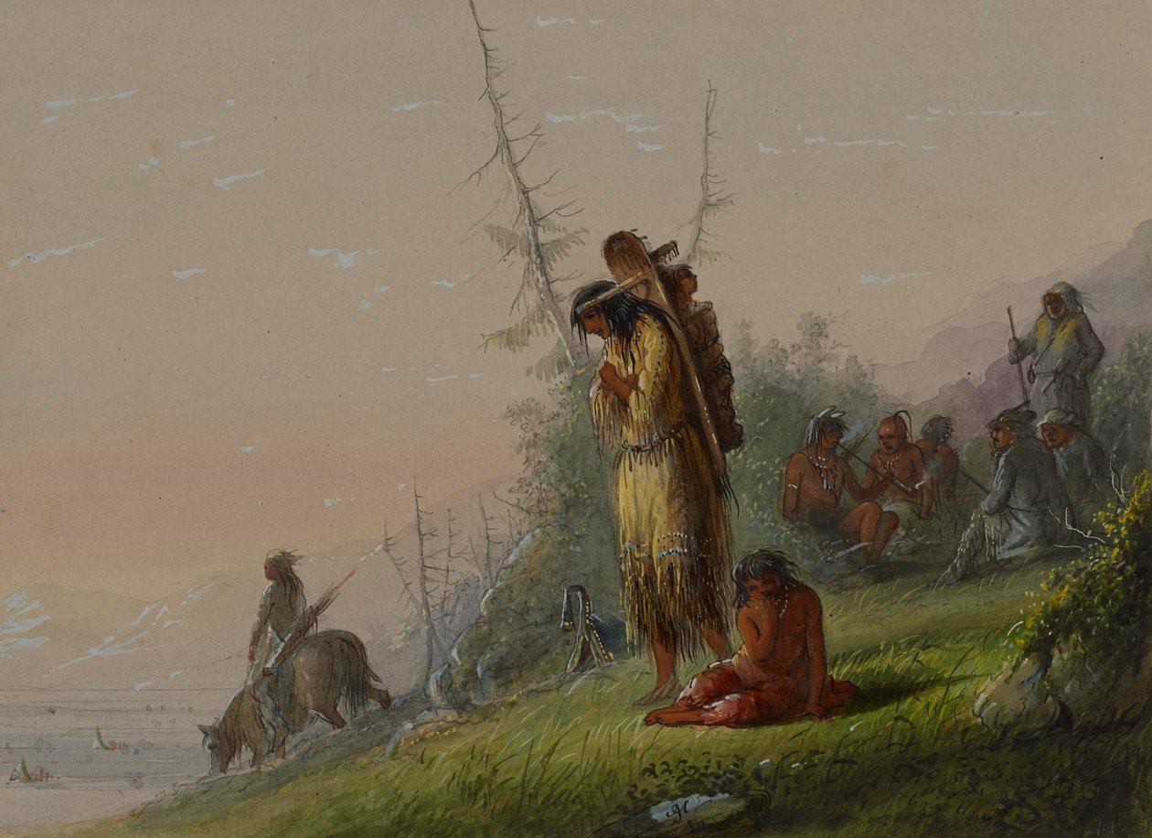 Encampment of Indians by Alfred Jacob Miller