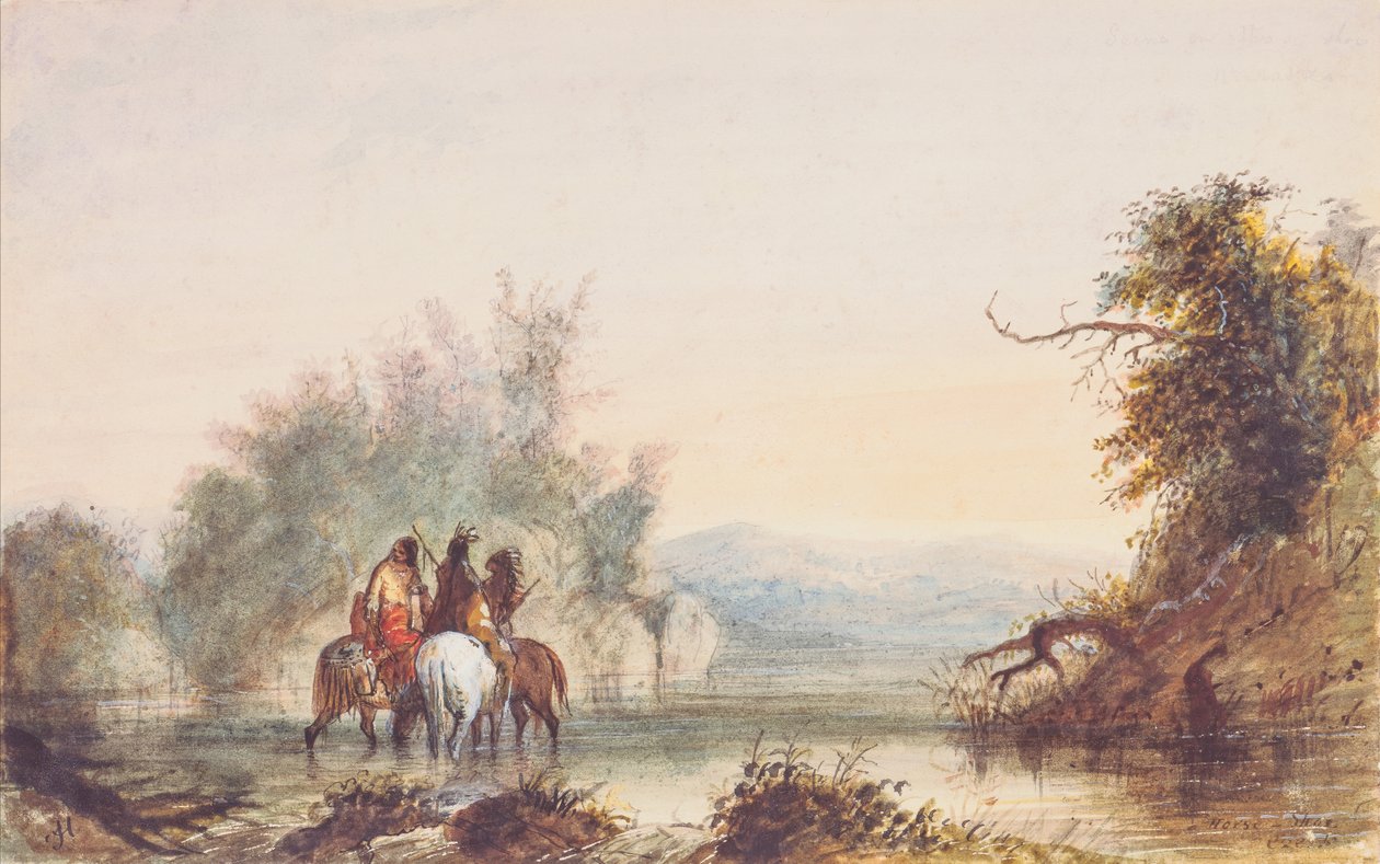Horse-Shoe Creek by Alfred Jacob Miller