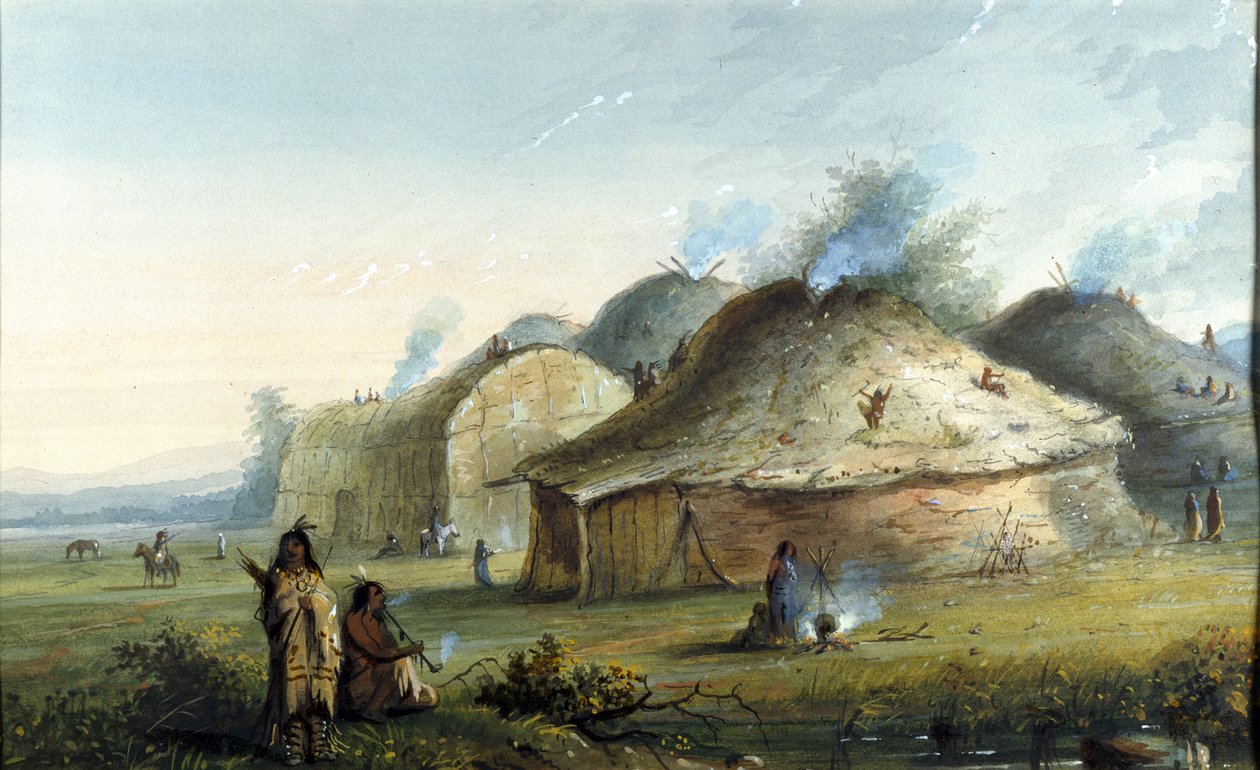 Indian Lodges by Alfred Jacob Miller