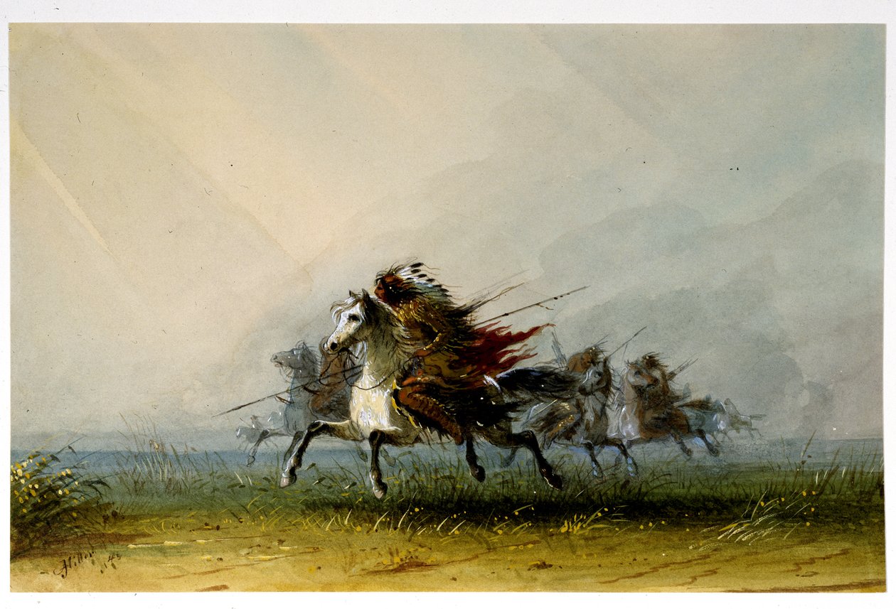 Indians on the War Path by Alfred Jacob Miller