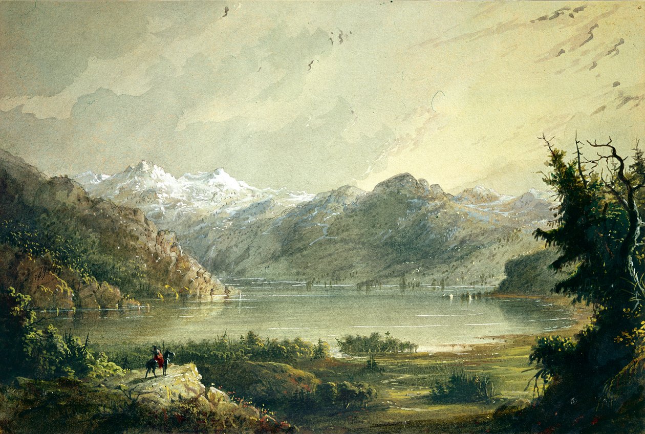 Lake Scene - Mountain of Winds by Alfred Jacob Miller