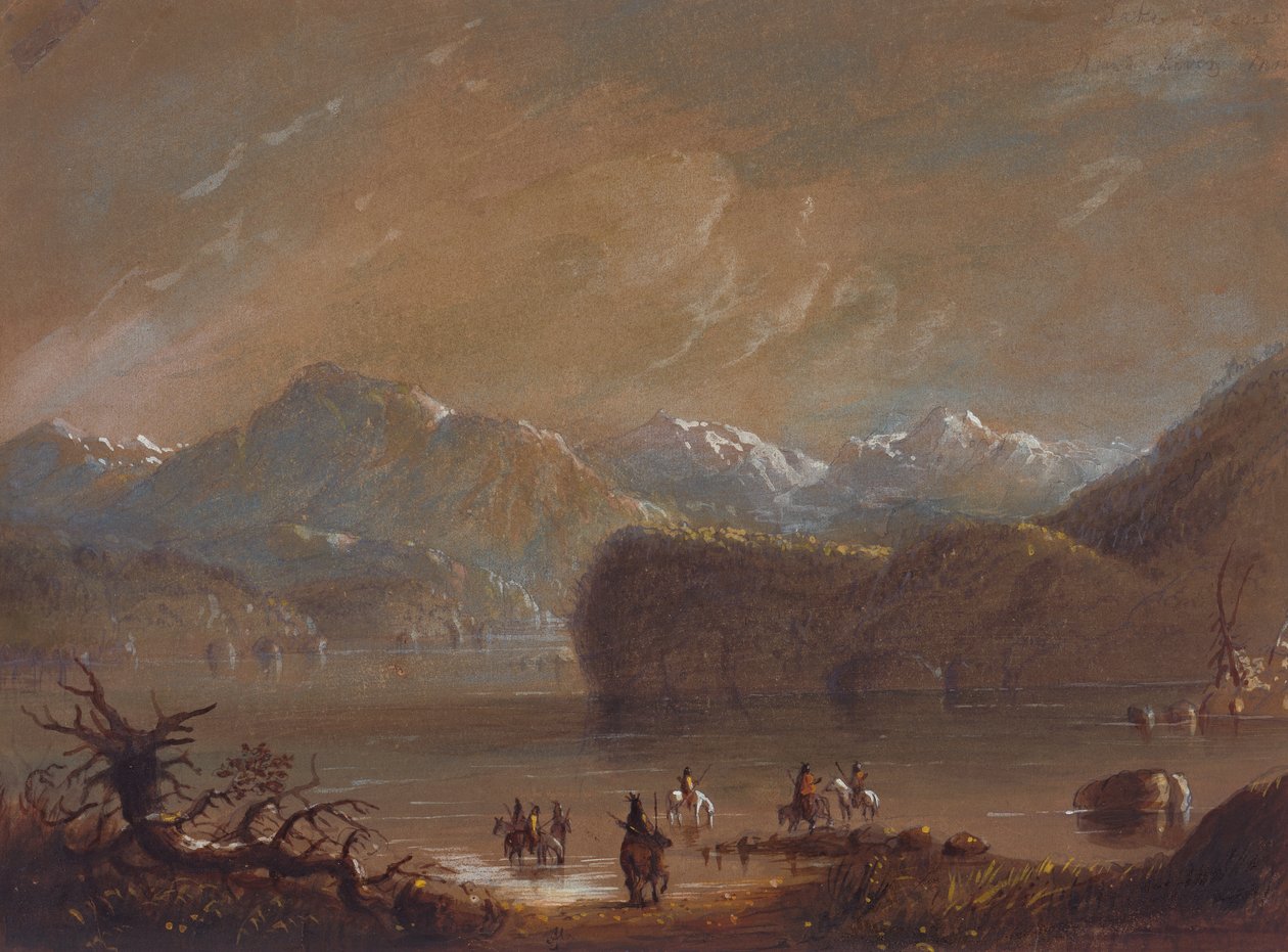 Lake, Wind River Mountains, c.1837 by Alfred Jacob Miller