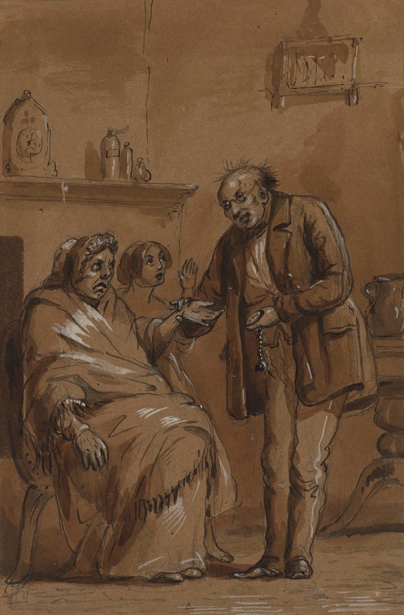 Now, Doctor, - Do Please Tell Me by Alfred Jacob Miller