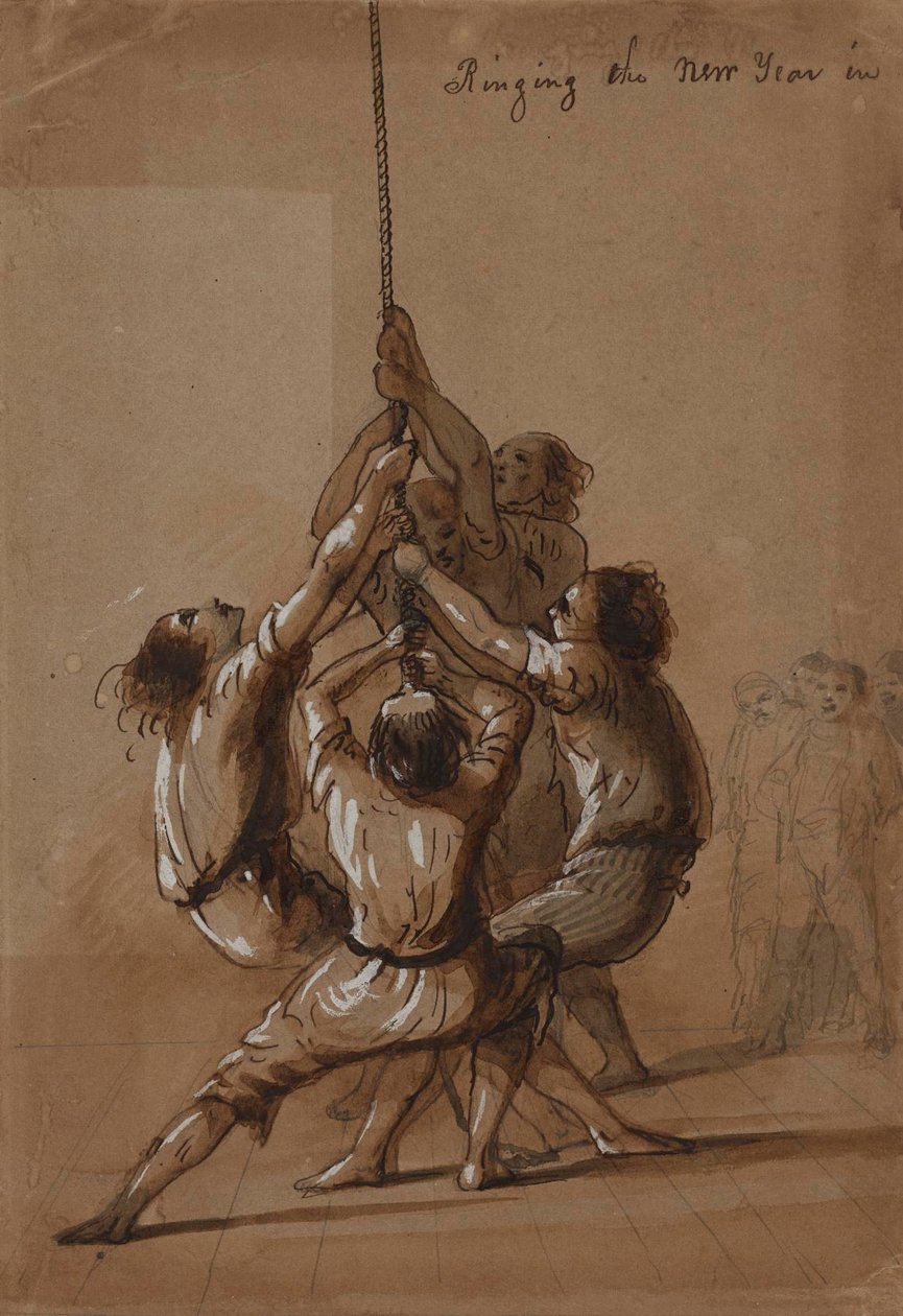 Ringing the New Year In by Alfred Jacob Miller