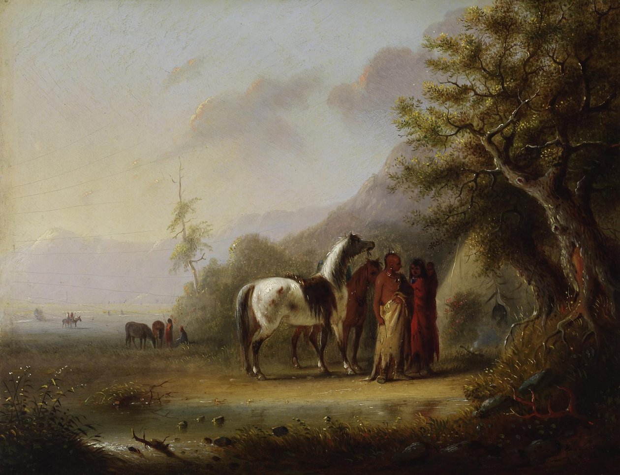 Sioux Indians in the Mountains by Alfred Jacob Miller
