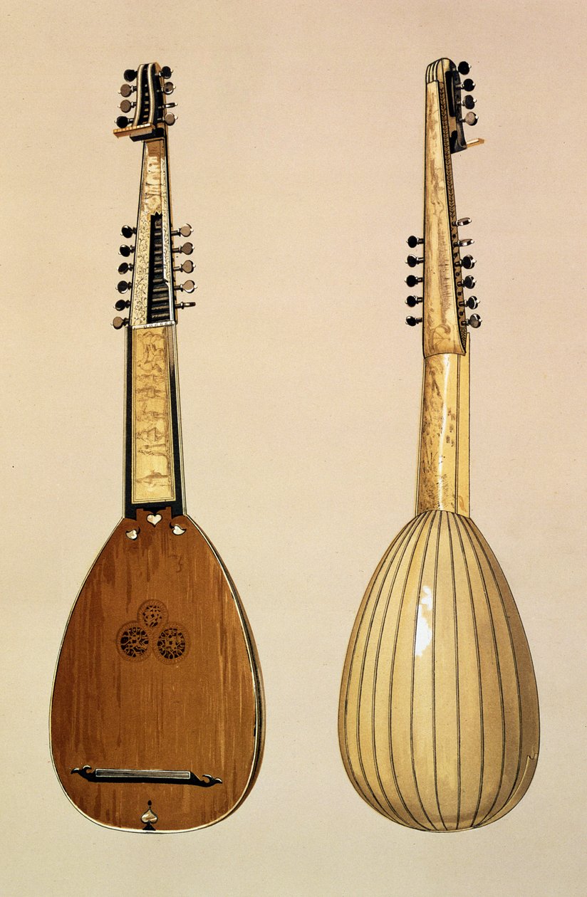 Theorbo, made by Giovanni Krebar, Padua, 1629, from 