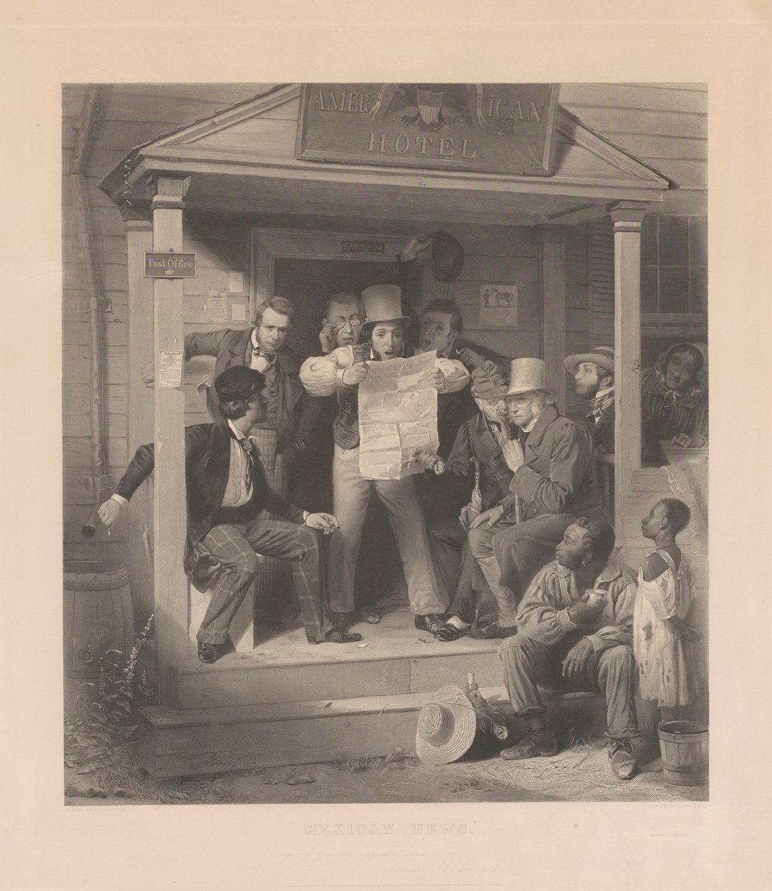 Mexican News by Alfred Jones, after Richard Caton Woodville