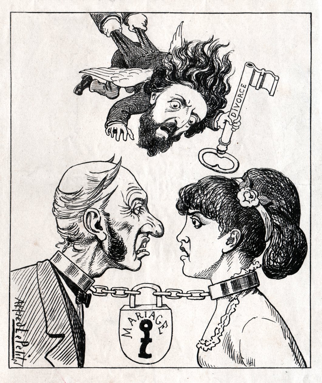 Alfred Naquet by Alfred Le Petit