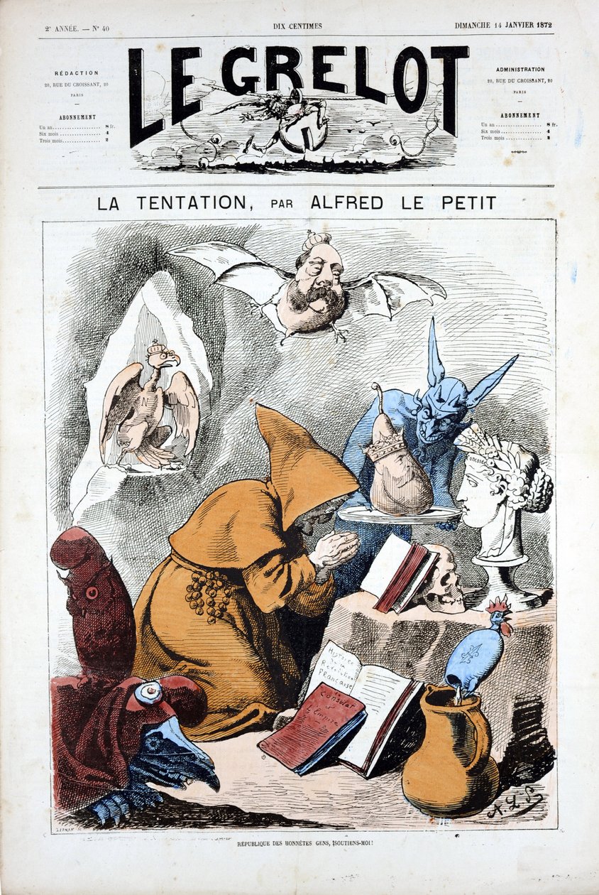Cover of Le Grelot, No. 40, Satirical in Colors by Alfred Le Petit